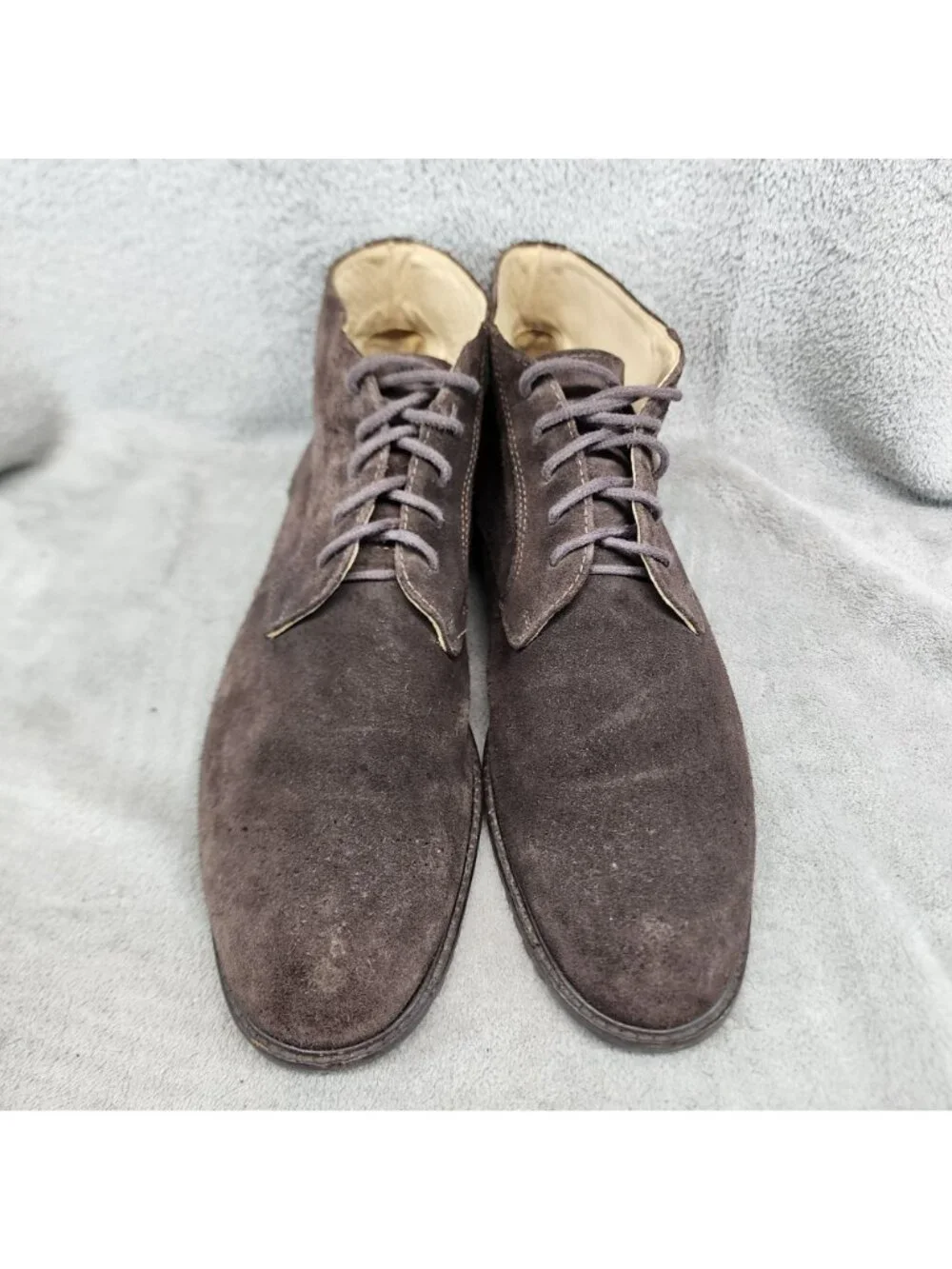 Martin Dingman Shoes Mens Size 11.5 Brown Suede Lace Up Chukka Boots *Read*